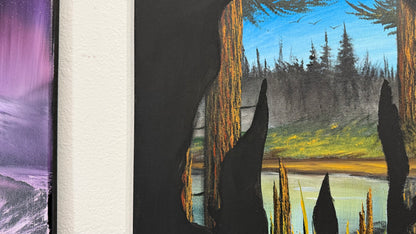 Painting #2381 - Bigfoot Landscape painted 4-10-26