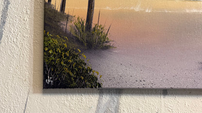 Painting #2244 - 16x20" Canvas - Tropical Seascape painted 1-18-26