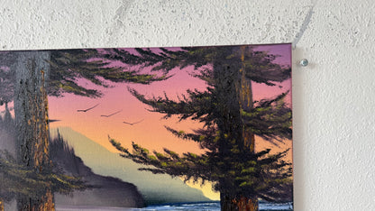 Painting #2400 - 16x20" Canvas - Oregon Coast Seascape painted 4-19-26