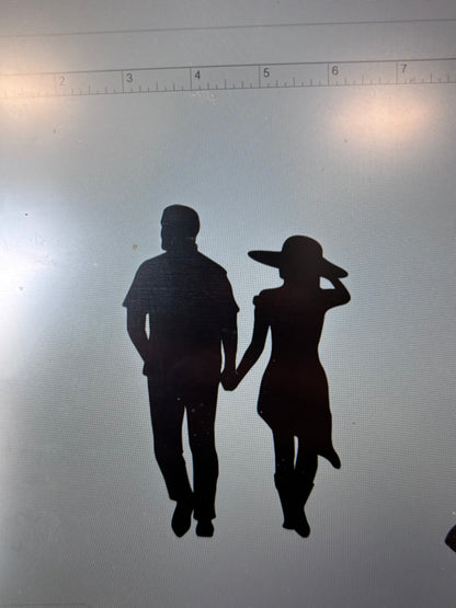 Decal - Holding Hands - Removable Adhesive Sticker