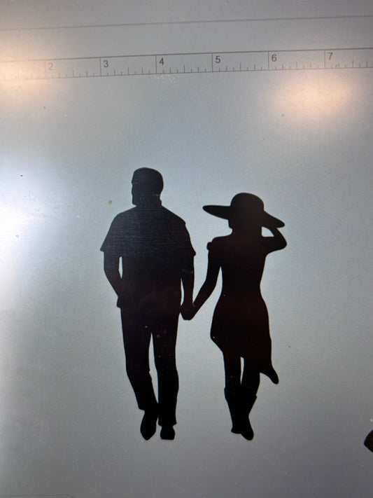 Decal - Holding Hands - Removable Adhesive Sticker
