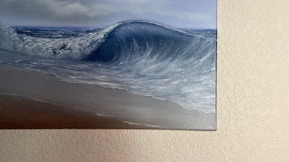 Painting #2506 - 16x20" Canvas - Ocean Crashing Wave Seascape painted 7-7-26