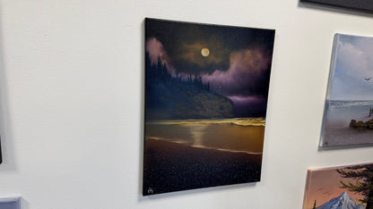 Painting #2520 - 16x20" Canvas - Washington Coast Seascape painted 7-19-26
