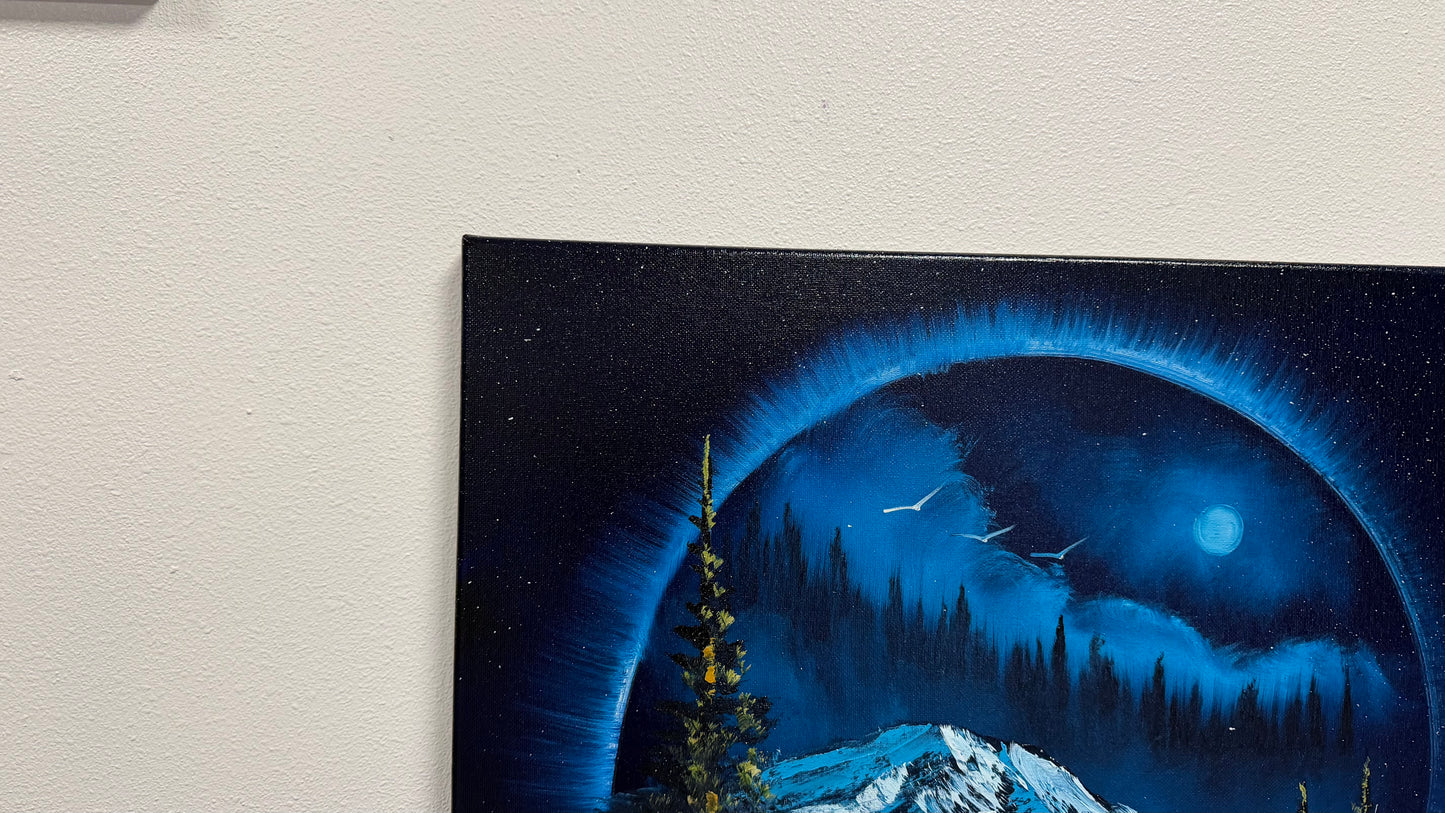 Painting #2517 - 20x24" Canvas - Portal Landscape painted 7-17-26