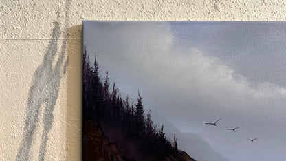 Painting #2240 - 18x24" Canvas - Oregon Coast Seascape painted 1-16-26