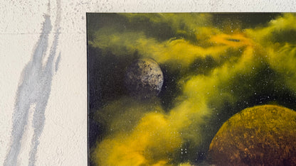 Painting #2487 - 18x24" Canvas - Galactic Seascape painted 6-14-26