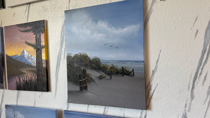 Painting #2435 - 20x24" Canvas - East Coast Seascape painted 5-11-26