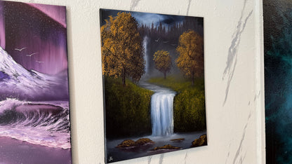 Painting #2340 - 16x20" Canvas - Orchard Falls painted 3-17-26