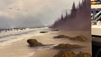 Painting #2083 - 22x28" Canvas - Oregon Coast Seascape painted 10-3-25