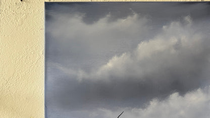 Painting #2116 - 18x24" Canvas - Stormy Seascape painted 10-25-25