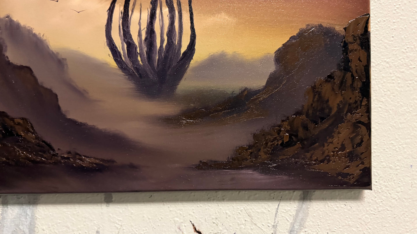 Painting #2222 - 16x20" Canvas - The Abyss painted 1-4-26