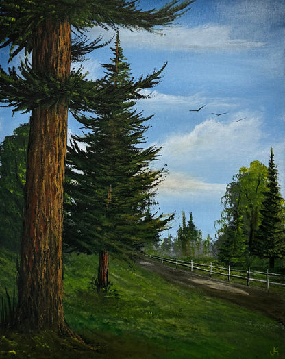 Painting #2382 - Acrylic Landscape painted 4-10-26
