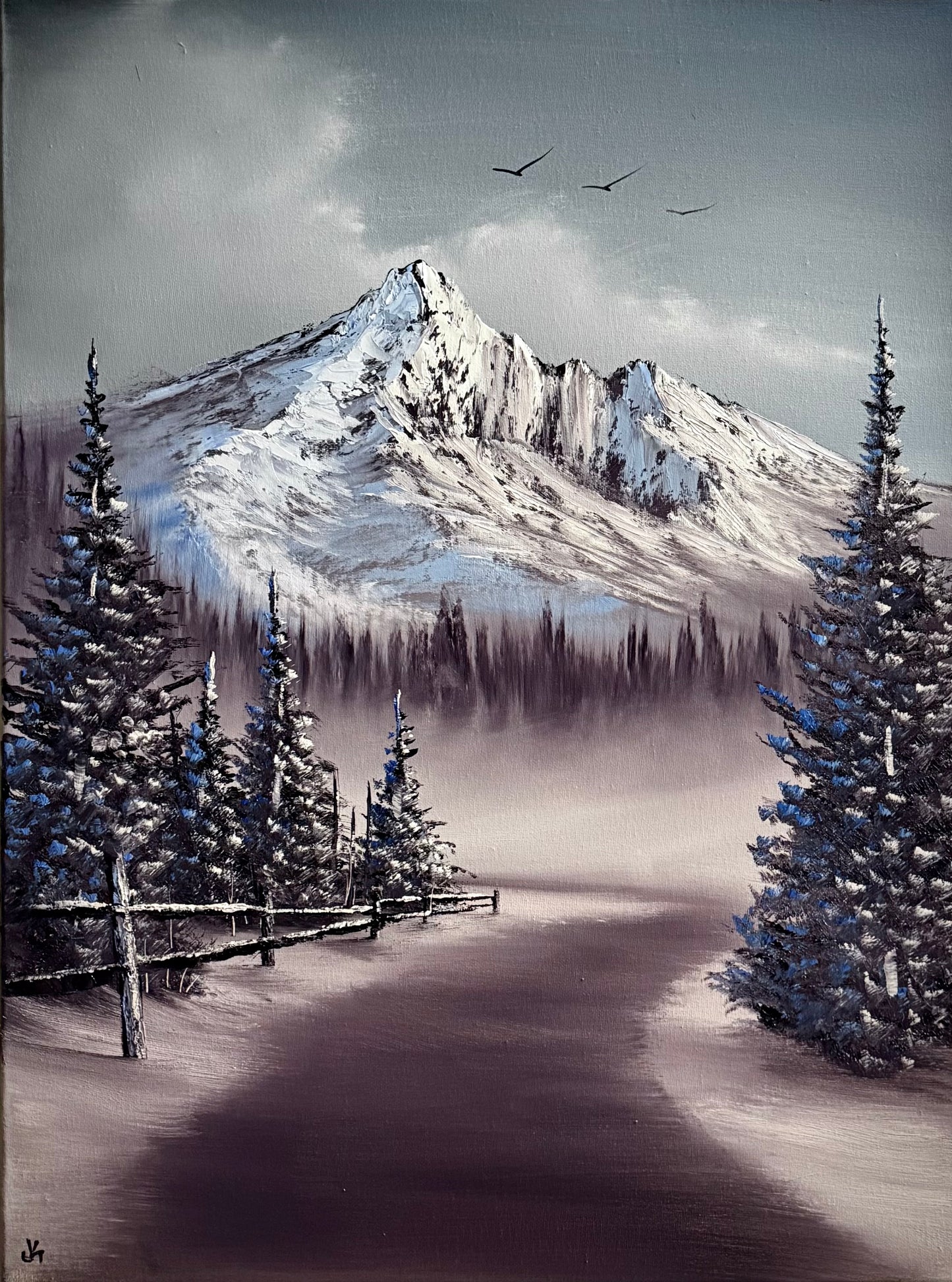 Painting #2407 - 18x24" Canvas - The Road Not Taken Landscape painted 4-23-26