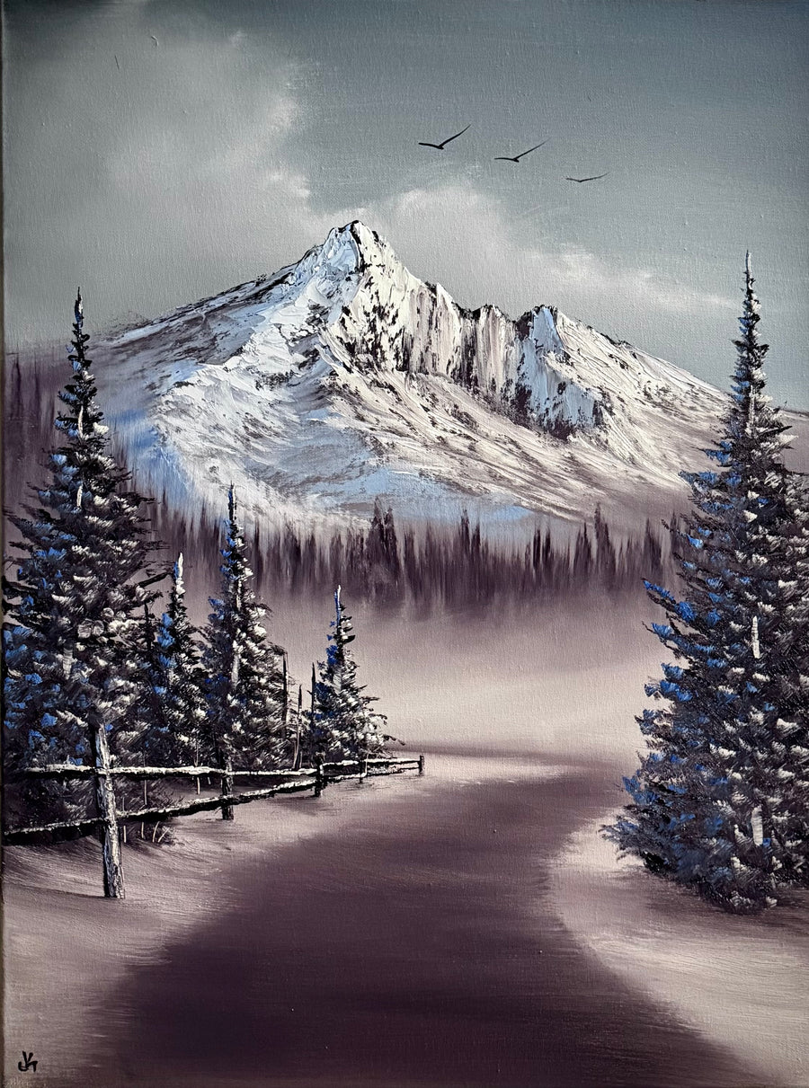 Painting #2407 - 18x24" Canvas - The Road Not Taken Landscape painted 4-23-26