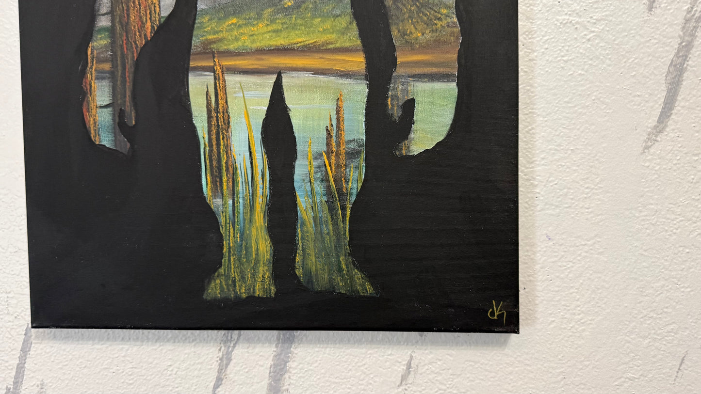 Painting #2381 - Bigfoot Landscape painted 4-10-26