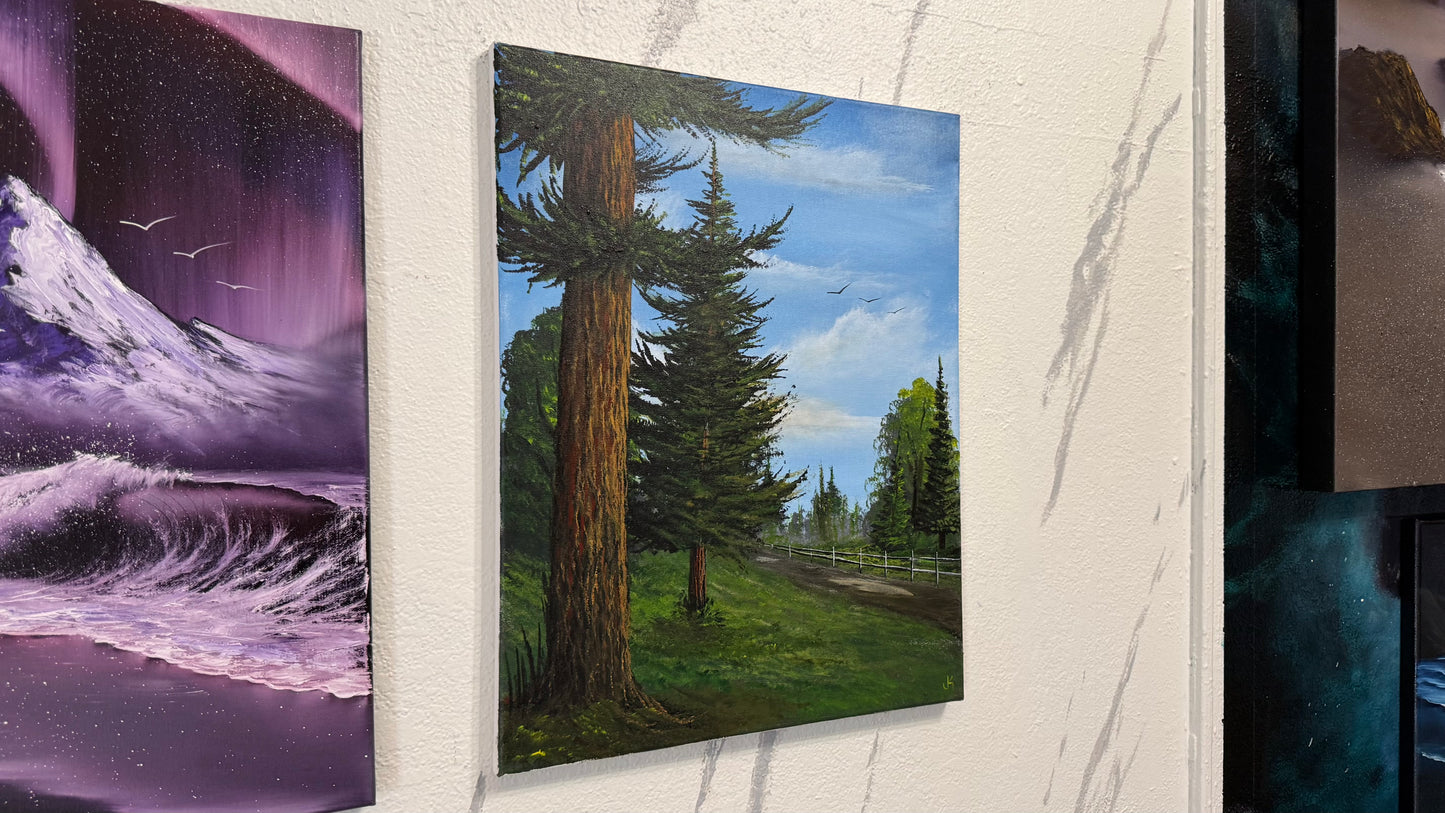 Painting #2382 - Acrylic Landscape painted 4-10-26