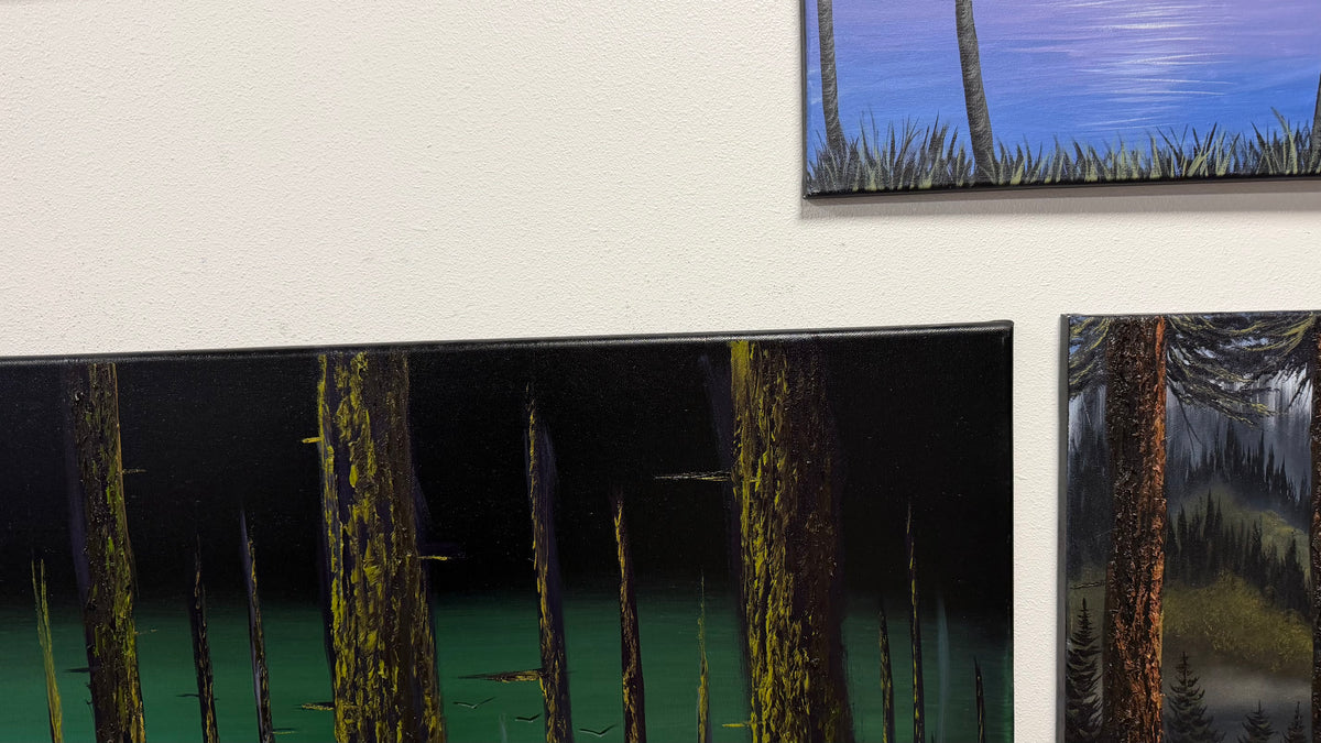 Painting #2649 - 24x36" Canvas - Forest Landscape painted 10-15-26