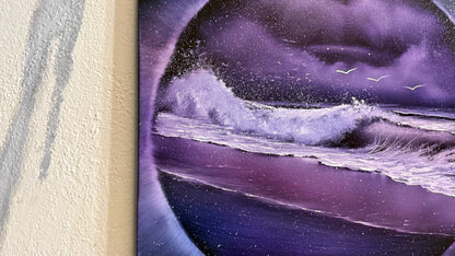 Painting #2254 - 16x20" Canvas - Portal Seascape painted 1-24-26