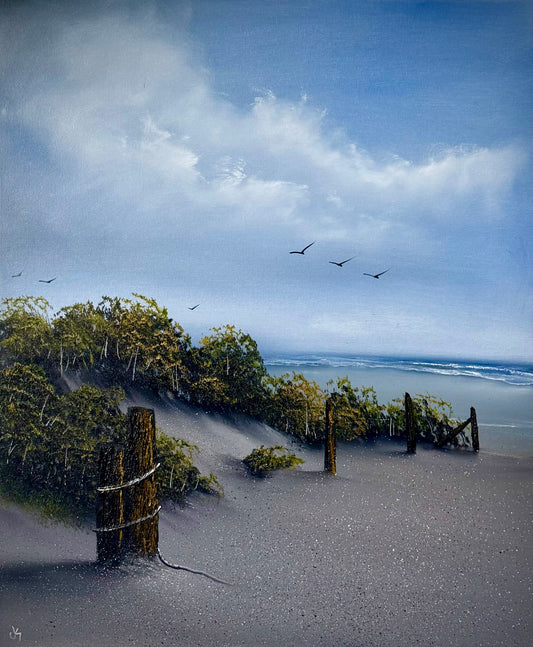 GROUP Painting Class - 6pm -  Summer Day Seascape with PaintWithJosh Saturday 8-22-26