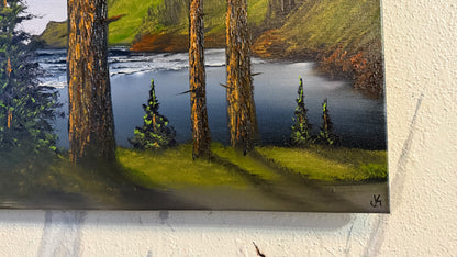 Painting #2455 - 16x20" Canvas - Lighthouse Keepers Trail painted 5-23-26