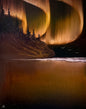 Painting #2379 - Golden Coast Northern Lights Seascape painted 4-7-26
