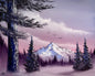Painting #2453 - 16x20" Canvas - Sunrise Winter Landscape painted 5-22-26