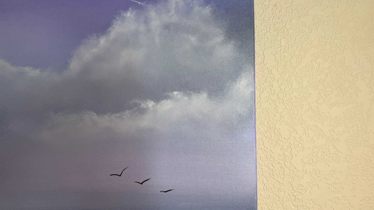 Painting #2508 - 18x24" Canvas - Pacific Northwest Seascape painted 7-9-26