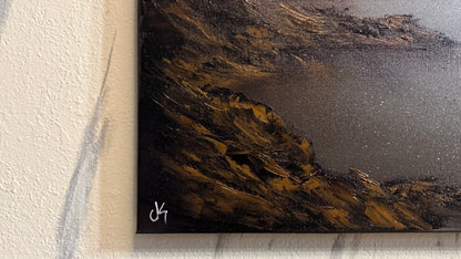 Painting #2240 - 18x24" Canvas - Oregon Coast Seascape painted 1-16-26