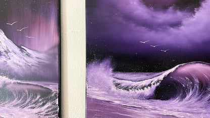 Painting #2378 - Crashing Wave Seascape painted 4-7-26