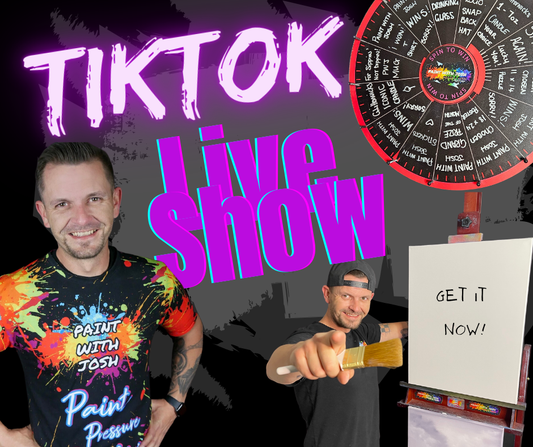 Painting #1374 - 16x20" Canvas - Painted LIVE ON SOCIAL MEDIA on 7/4/24 - Paint With Josh