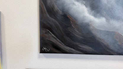 Painting #2572 - 22x28" Canvas - Josh and Dani Mountain Landscape painted on 8-29-26