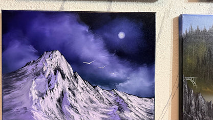 Painting #2439 - 16x20" Canvas - Mountain Landscape painted 5-15-26