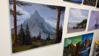 Painting #2584 - 22x28" Canvas - Mountain Landscape by Josh and Dani painted 9-5-26