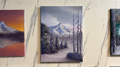 Painting #2257 - 18x24" Canvas - Winter Landscape painted 1-25-26
