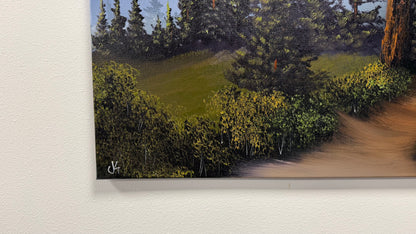 Painting #2580 - 18x24" Canvas - Mt Rainier Forest Landscape painted 9-4-26