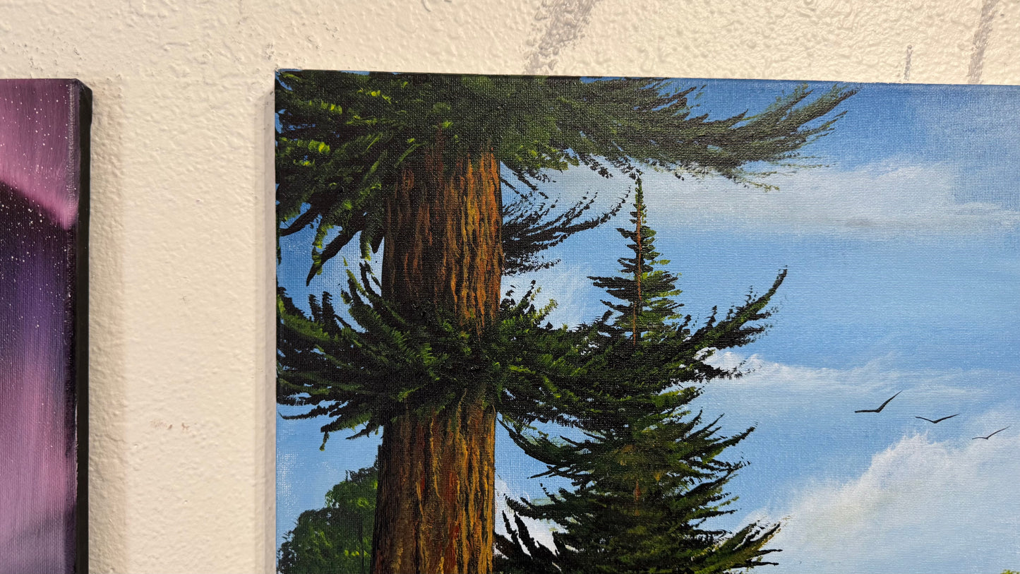 Painting #2382 - Acrylic Landscape painted 4-10-26