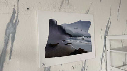 Painting #2098 - 16x20" Canvas - Oregon Coast Inside Oregon painted 10-12-25