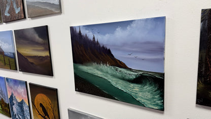 Painting #2664 - 18x24" Canvas - West Coast Seascape painted 10-26-26