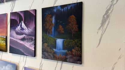 Painting #2347 - 16x20" Canvas - Orchard Falls 3 painted 3-21-26