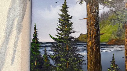 Painting #2455 - 16x20" Canvas - Lighthouse Keepers Trail painted 5-23-26