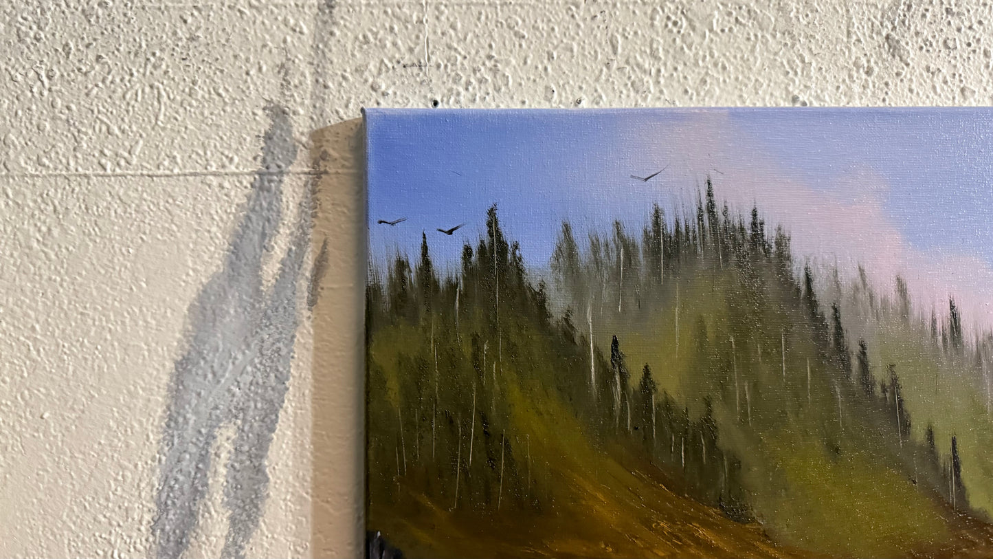 Painting #2441 - 16x20" Canvas - Oregon Coast Seascape painted 5-16-26