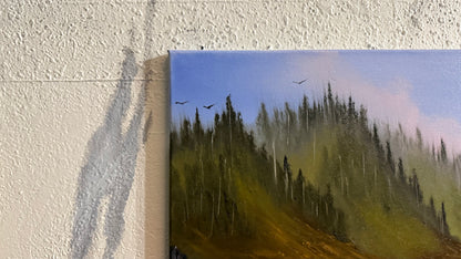 Painting #2441 - 16x20" Canvas - Oregon Coast Seascape painted 5-16-26