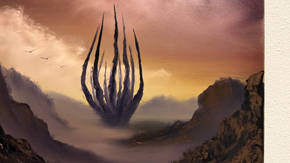 Painting #2222 - 16x20" Canvas - The Abyss painted 1-4-26