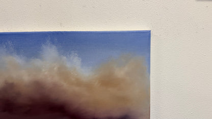 Painting #2602 - 16x20" Canvas - Dramatic Desert Sky painted 9-16-26