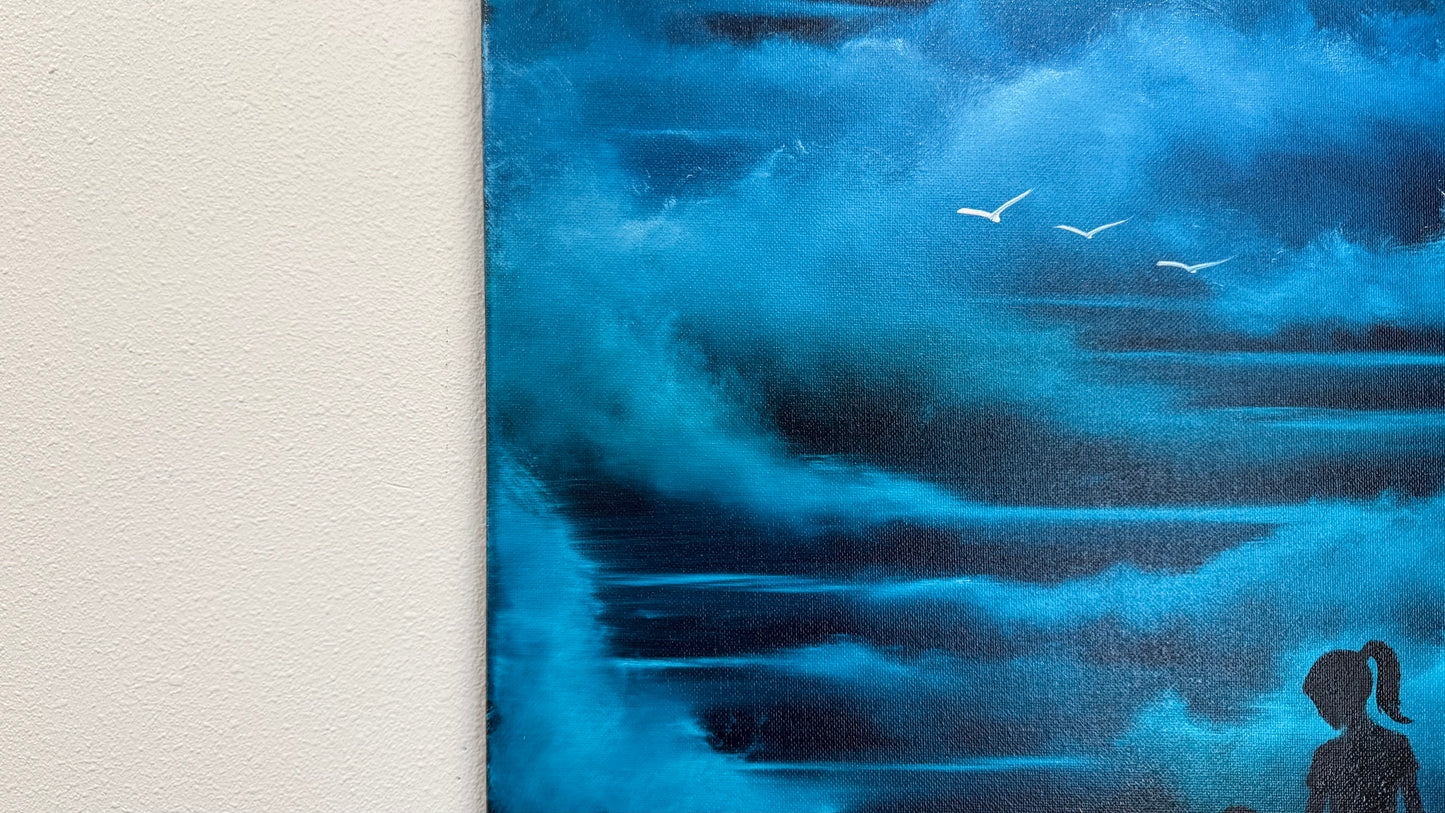 Painting #2560 - 16x20" Canvas - Stairway to Heaven painted 8-22-26