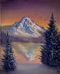 Painting #2171 - 16x20" Canvas - Trillium Lake Mt Hood painted 12-5-25