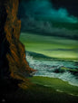 Painting #2633 - 18x24" Canvas - Sunset Seascape painted 10-2-26