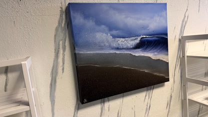 Painting #2196 - 20x24" Pro Series Canvas - Stormy Seascape painted 12-20-25