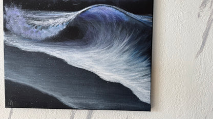Painting #2371 - 16x20" Canvas - Acrylic Seascape painted 4-4-26