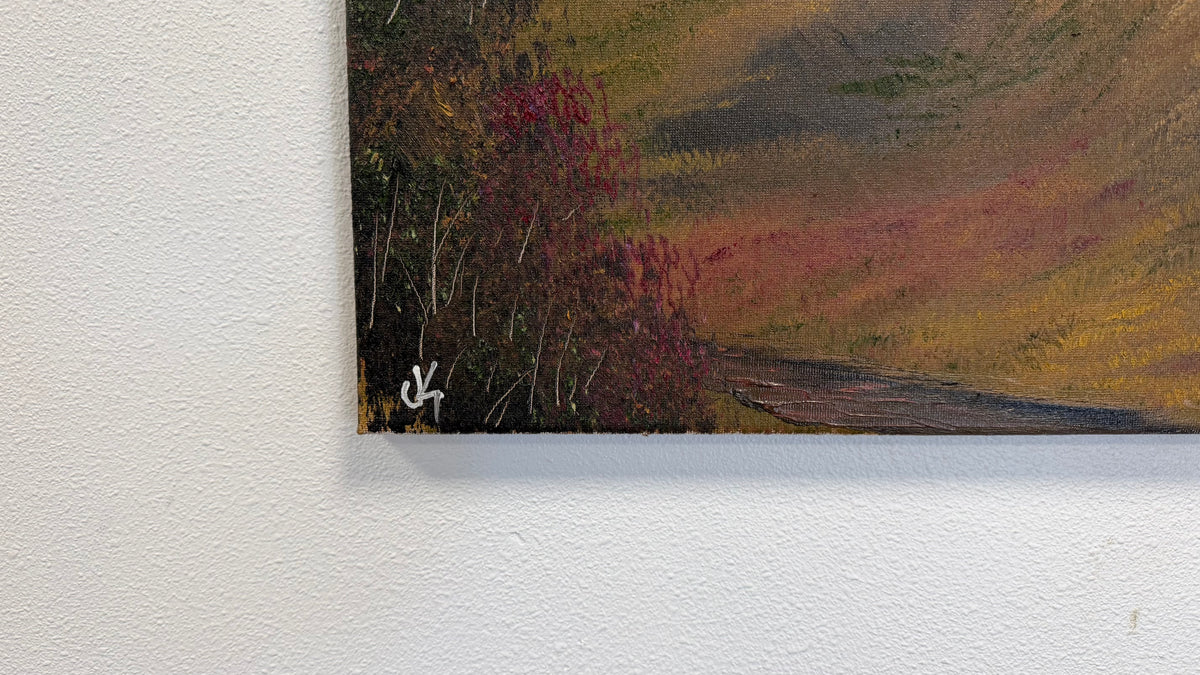 Painting #2618 - 16x20" Canvas - Autumn Landscape painted 9-25-26